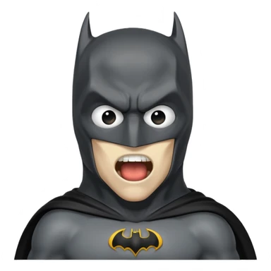 Batman with the Munch Scream pose sticker