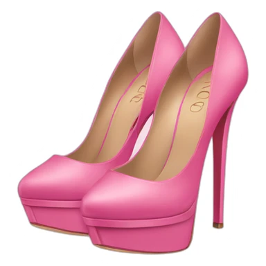 pink Dior heels sticker