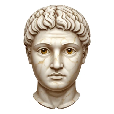 marble greek statue head  sticker