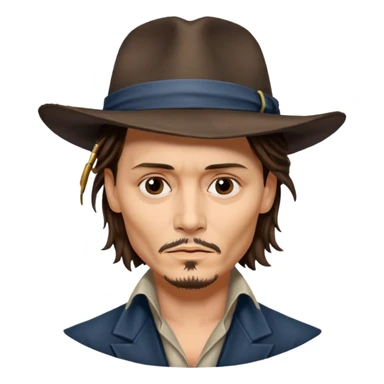 johny depp sticker