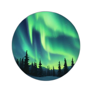 aurora boreal sticker