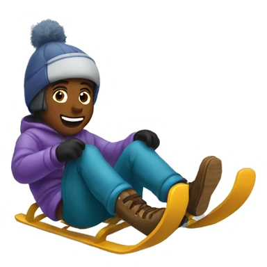 Sledding  sticker