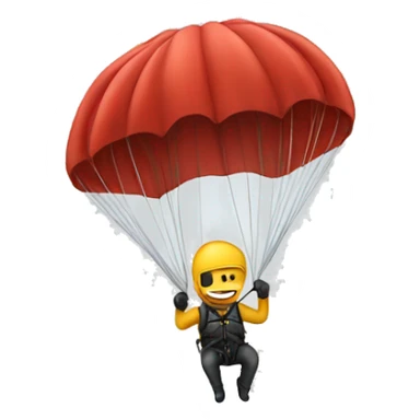 A man Parachuting  sticker