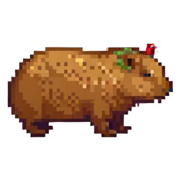capibara pixel art sticker