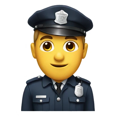 a short policeman sticker