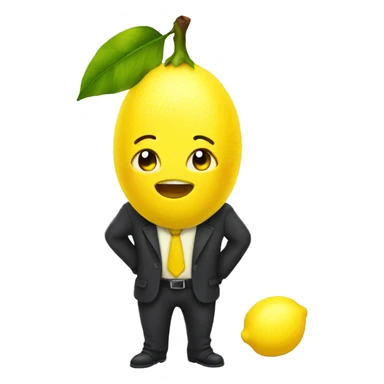 a cute lemon sticker