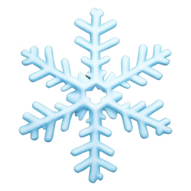 Cute snowflake sticker