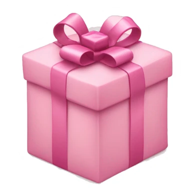 soft pink christmas three with pink gift around it sticker