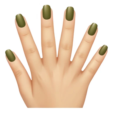 gel polish, y manicure en beige and olive green  sticker