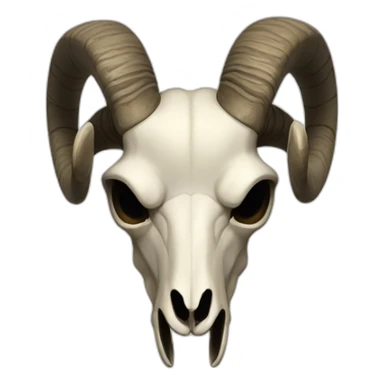 Ram skull sticker