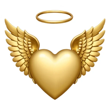 heart with angel wings sticker