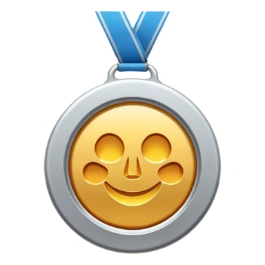 silver medal with no engraved on it sticker