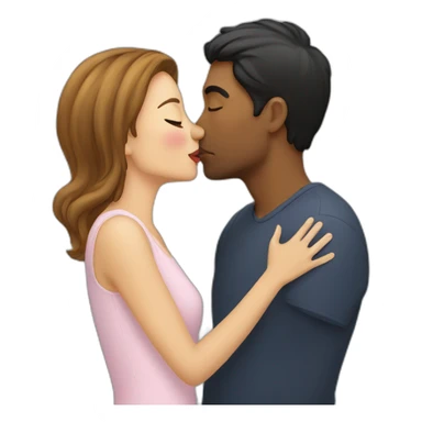 Someone kisses a woman sticker