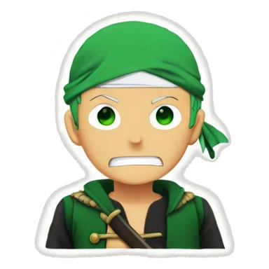 Zoro anime sticker