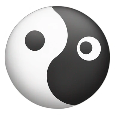 ying and yang sticker