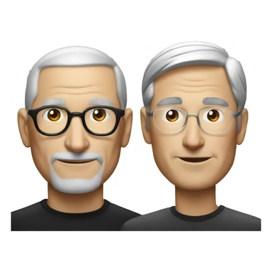 Steve Jobs and Tim Cook sticker