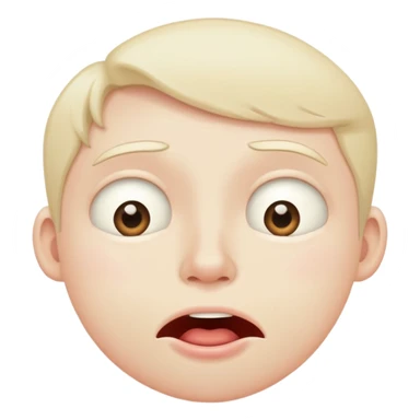 face with eyes rolling back and drooling sticker