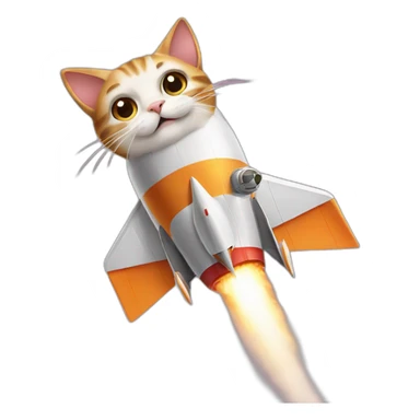 cat-flying-on-a-rocket sticker
