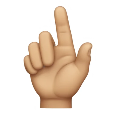 Man with L fingers sticker