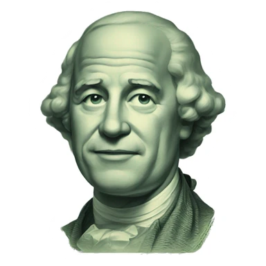 American 50 dollar bill sticker