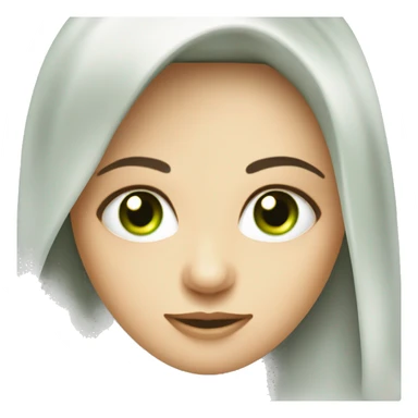 Kopftuchmädchen mit grünen Augen sticker