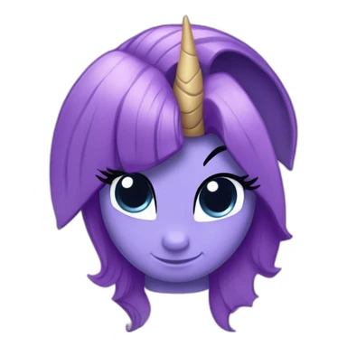 Twilight Sparkle , A horn in the middle of the head sticker