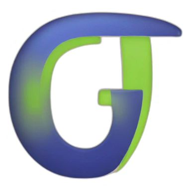 Letter GT logo sticker