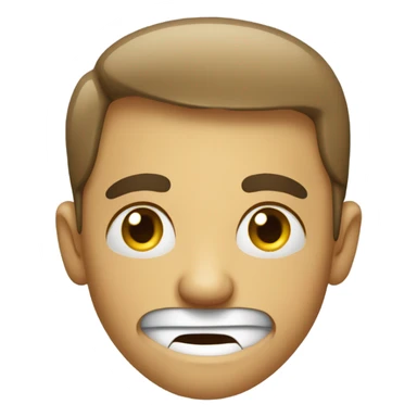 Awkward smile  sticker