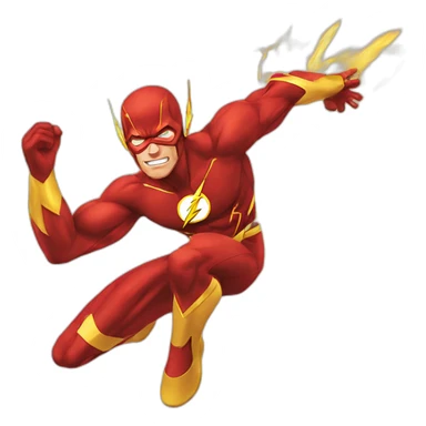 flash runing sideways, marvel sticker