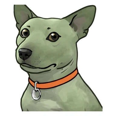 Coquette dog sticker