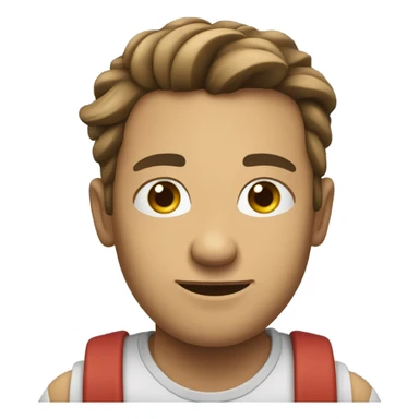 smirk with hand in chin sticker