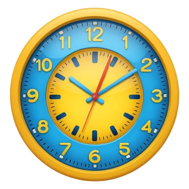 Only color clock emoji circle  sticker
