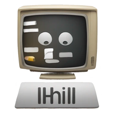 tv emoji with text saying last hl inside of it sticker