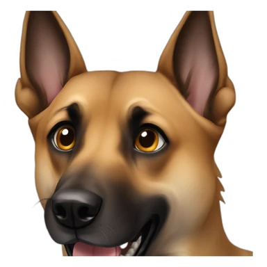 malinois dog scream sticker