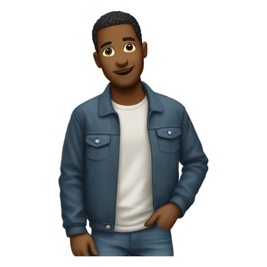 Un ado cool qui porte un complet d'hanit sticker