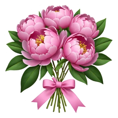 Peonies bouquet sticker