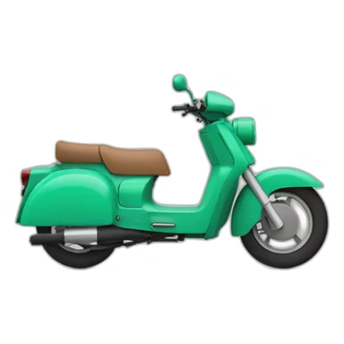 minimalist moped sticker