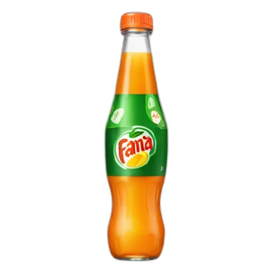 fanta guaraná bottle sticker