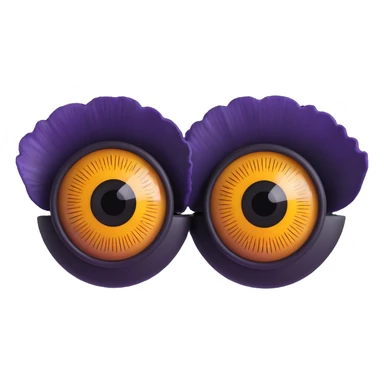 realistic 3D eyes with detailed iris sticker