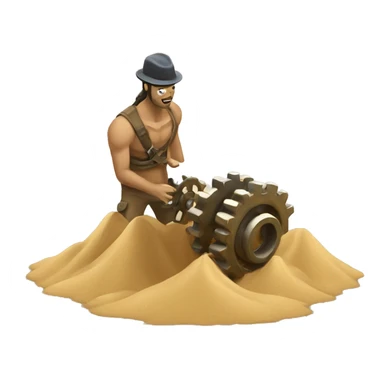 throw sand in gears sticker
