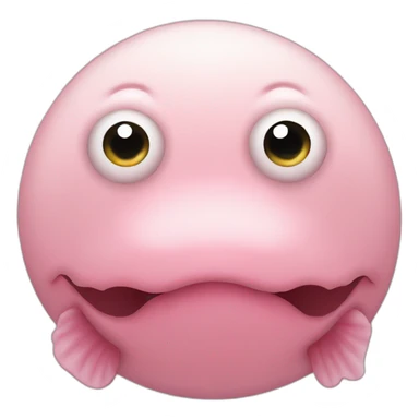 Blobfish circle  sticker