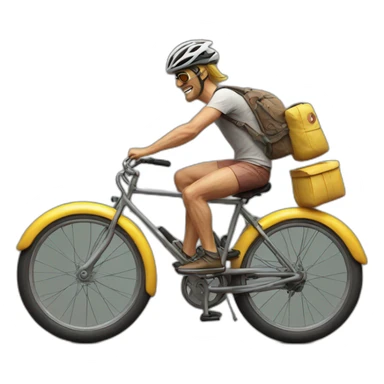 Hoffman on a bike lsd sticker