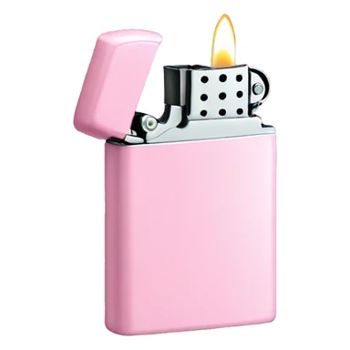 Light pink lighter sticker