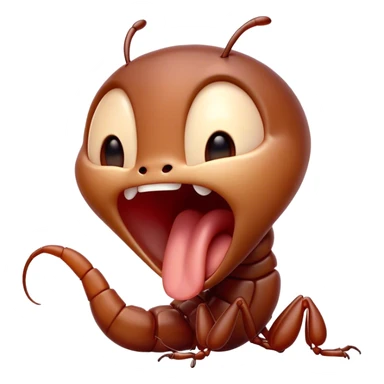 Cinematic Adorable Yawning Ant Portrait Emoji, Head tilted slightly with a dramatic, wide-open yawn, showcasing a tiny, segmented body with softly drooping features and sleepy, half-closed eyes, Simplified yet irresistibly cute features, highly detailed, glowing with a soft, cozy natural glow, high shine, relaxed yet expressive, stylized with a dash of whimsical charm, soft glowing outline, capturing the essence of a drowsy ant that appears ready to stretch out for a nap! sticker