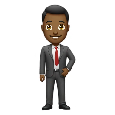 bussines man on presentation sticker