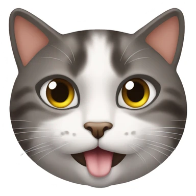 Chat qui mange des pattes sticker