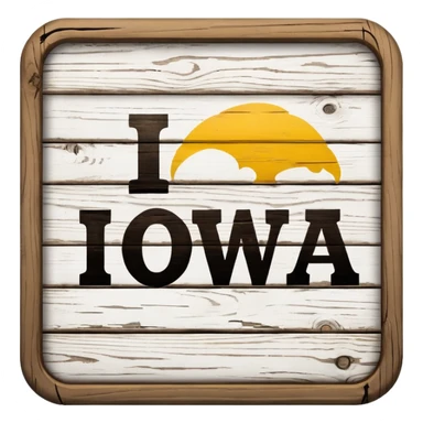letrero que diga IOWA sticker