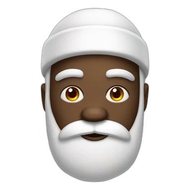 Black Santa look of disapproval sticker