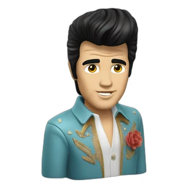 Elvis Presley 3d sticker
