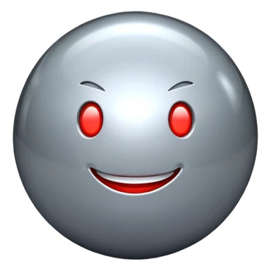 Shinny silver pinball ball sticker